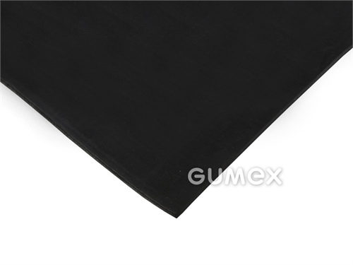 Guma odolná povetrnostným vplyvom a teplotám E9614 v rovnom stave, 15mm, 1400x2500mm, BVL, 70°ShA, EPDM, -40°C/+120°C, čierna